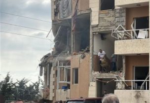 آثار الغارة على برجا