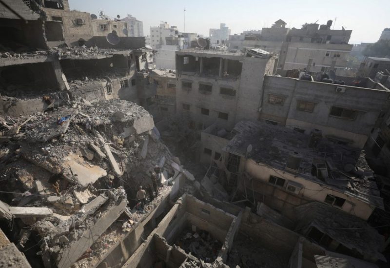دمار كبير في غزة جراء الغارات الاسرائيلية. 22 نوفمبر/تشرين الثاني 2024. رويترز