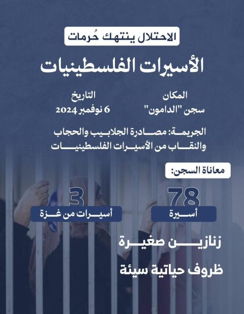 حقوق الأسيرات في سجن "الدامون" تتدهور: مصادرة جلابيب وحجاب ونقاب