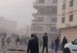 غارة إسرائيلية عنيفة استهدفت مبنى سكنياً في السيدة زينب بريف دمشق