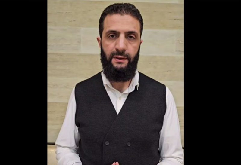 القائد العام للإدارة الجديدة في سوريا أحمد الشرع.