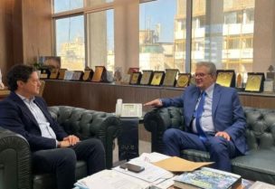 وزير الإعلام في حكومة تصريف الأعمال زياد المكاري سفير صربيا ميلان ترويانوفيتش