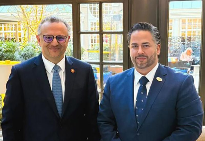 وزير الإقتصاد أمين سلام و مستشار الرئيس الأميركي دونالد ترامب لشؤون المنطقة العربية والشرق الأوسط مسعد بولس