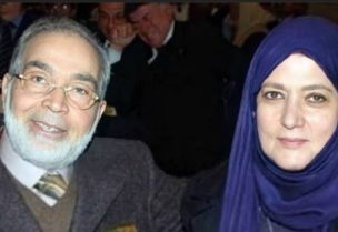 الفنان المصري حسن يوسف وزوجته شمس البارودي