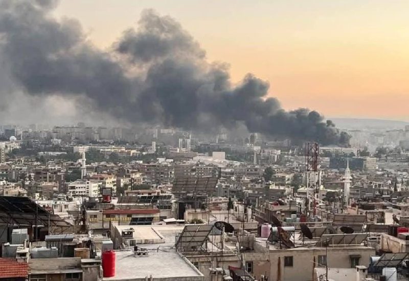 المربع الامني في دمشق بعد قصفه