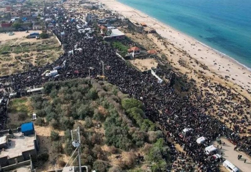 مشاهد عودة النازحين لشمال غزة
