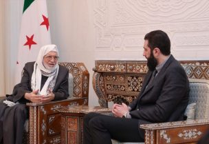 أحمد الشرع والشيخ أسامة الرفاعي - سانا