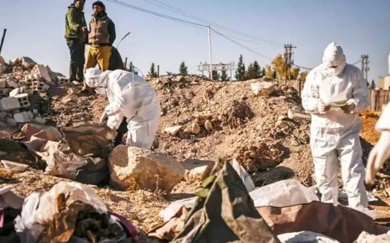 مقبرة جماعية في درعا - المرصد