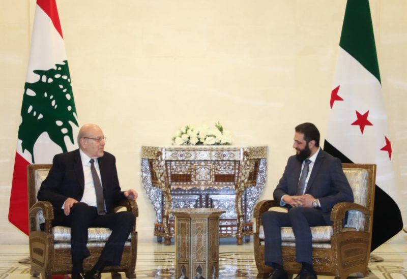 أحمد الشرع ونجيب ميقاتي