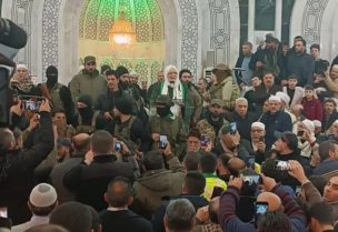 استقبال الشيخ أسامة الرفاعي في دمشق (مواقع التواصل)