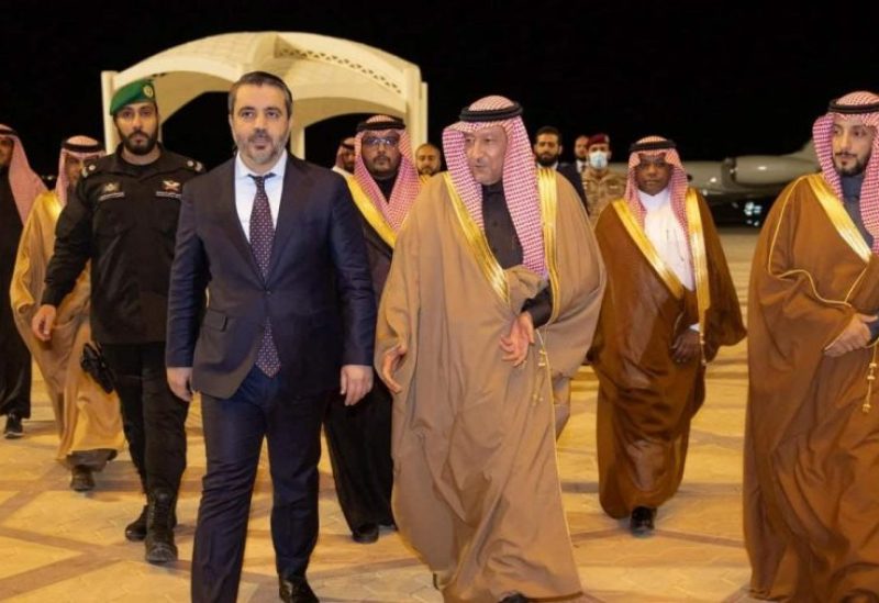 وزير الخارجية السوري أسعد الشيباني يصل إلى الرياض. (واس)