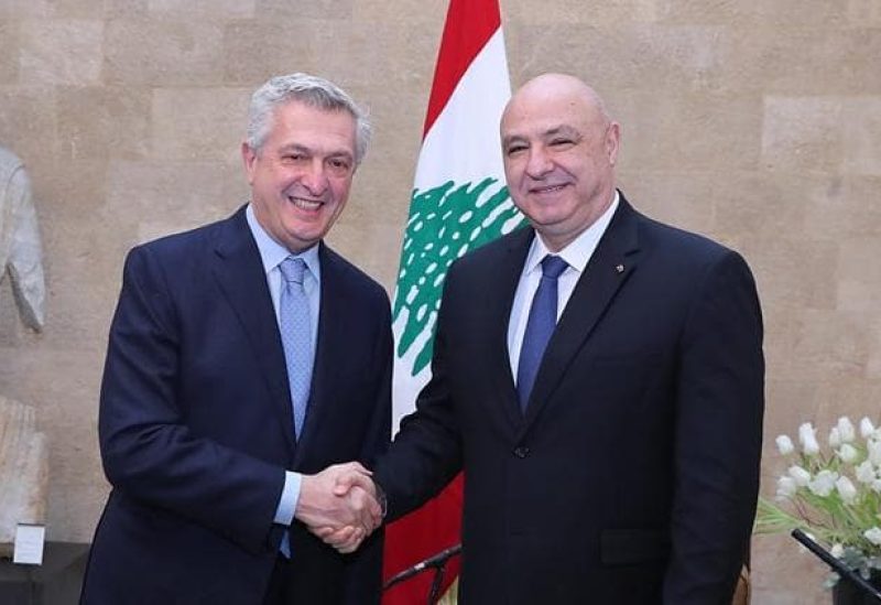 رئيس الجمهورية العماد جوزاف عون المفوض السامي للامم المتحدة لشؤون اللاجئين فيليبو غراندي