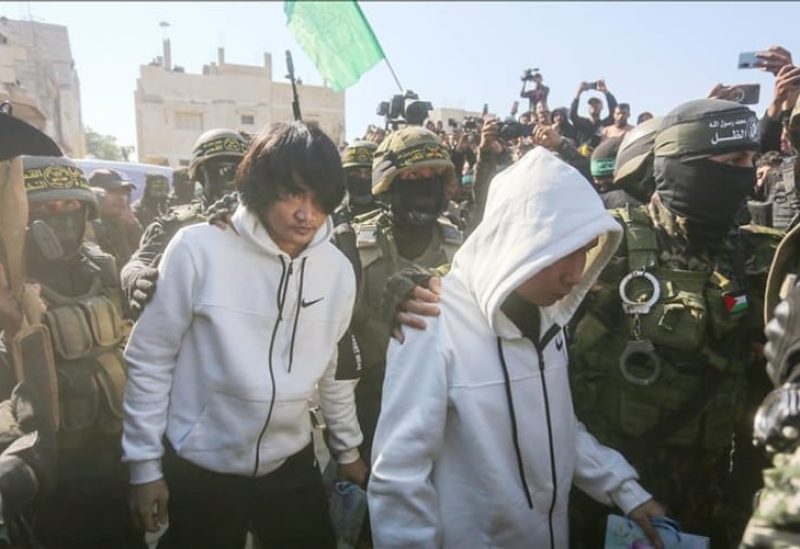 إطلاق سراح 5 أسرى تايلانديين في قطاع غزة