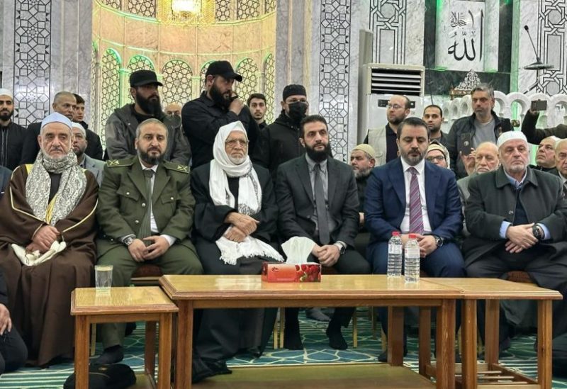 أحمد الشرع في غزاء الشيخ سارية الرفاعي