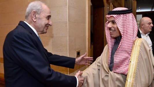  زار بن فرحان رئيس مجلس النواب نبيه بري في مقر الرئاسة الثانية في عين التينة