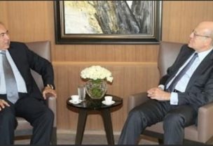 الرئيس نجيب ميقاتي والنائب فؤاد مخزومي