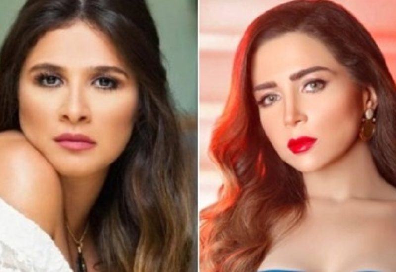 الفنانة المصرية مي عز الدين وزميلتها ياسمين عبد العزيز