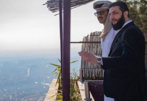 الرئيس أحمد الشرع وأمير دولة قطر تميم بن حمد آل ثاني