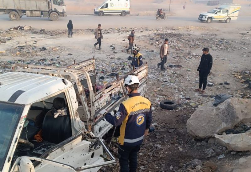 انفجار السيارة المفخخة في مدينة منبج