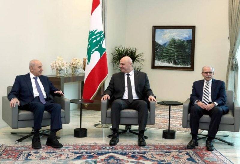 الرؤساء جوزاف عون ونبيه بري ونواف سلام