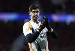 تيبو كورتوا حارس بلجيكا وريال مدريد. رويترز