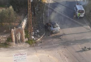 السيارة المستهدفة في برعشيت
