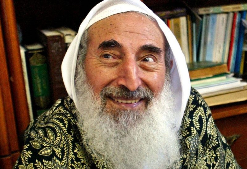 الشيخ أحمد ياسين مؤسس حركة حماس الذي اغتالته إسرائيل عام 2004