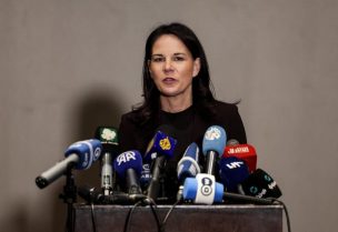 وزيرة الخارجية الألمانية أنالينا بيربوك في دمشق. رويترز