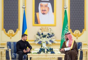 ولي العهد السعودي و رئيس أوكرانيا يعقدان جلسة مباحثات رسمية