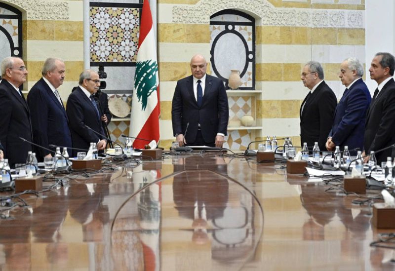 جلسة للحكومة اللبنانية برئاسة الرئيس جوزاف عون