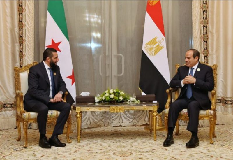 السيسي يجتمع مع الشرع