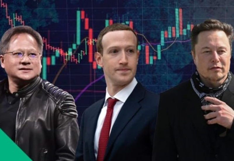 مارك زوكربيرغ وجينسن هوانغ، وإيلون ماسك