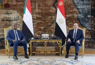 السيسي يستقبل البرهان