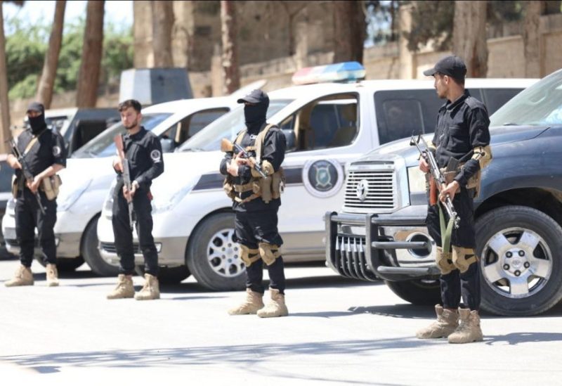 قوات الأمن العام السوري تنتشر على أطراف مدينة جرمانا بريف دمشق.سانا
