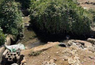 مجرى مياه في بعلبك الهرمل