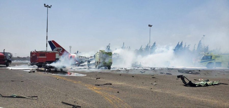 حالة "آخر طائرة يمنية" تعرضت للاستهداف في مطار صنعاء 