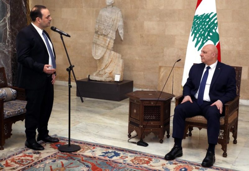 رئيس الجمهورية العماد جوزاف عون مع النائب حيدر ناصر