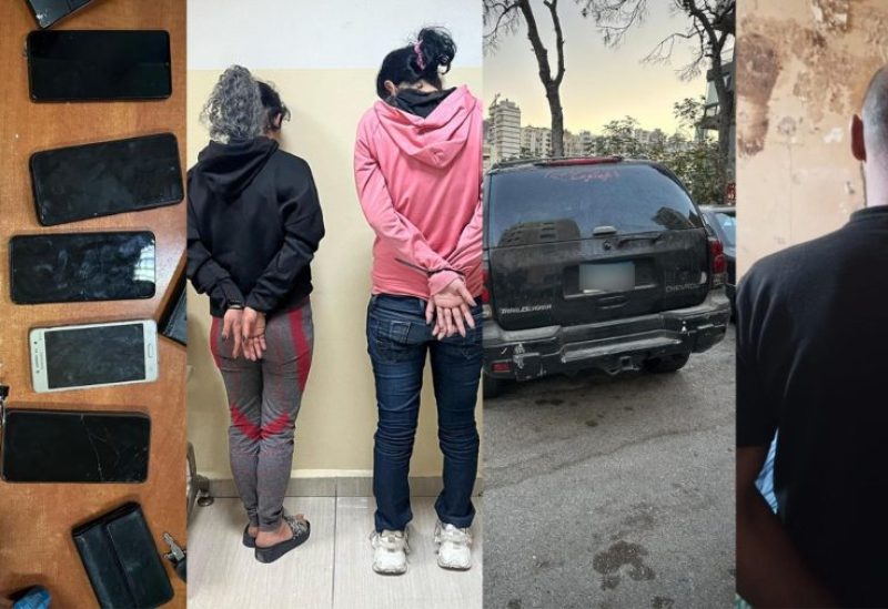 توقيف السّيّارة المذكورة في المحلّة والموقوفين من قِبَل عناصر الدّورية