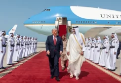 الرئيس ترامب في قطر - مصدر الصورة: الديوان الأميري