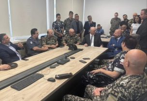 وزير الداخلية والبلديات أحمد الحجار من غرفة عمليات منطقة الشمال في قوى الأمن الداخلي في سراي طرابلس