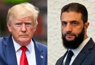 الرئيس السوري أحمد الشرع ونظيره الامريكي دونالد ترامب