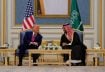 ولي العهد السعودي الأمير محمد بن سلمان مع الرئيس الأميركي دونالد ترامب بالرياض ( رويترز)