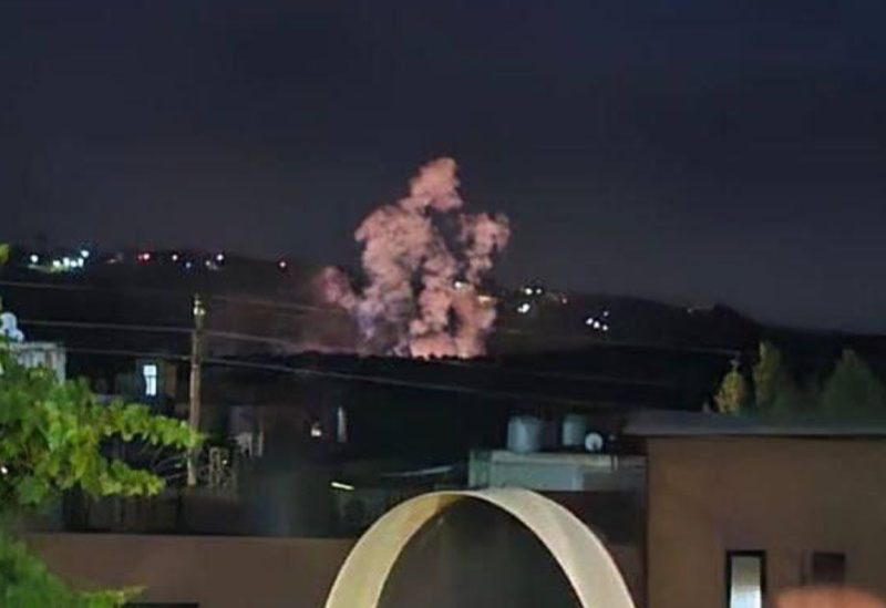 صورة من سلسلة الغارات الإسرائيلية على جنوب لبنان