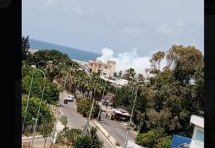 صورة من موقع الانفجار بالمعمل بصيدا