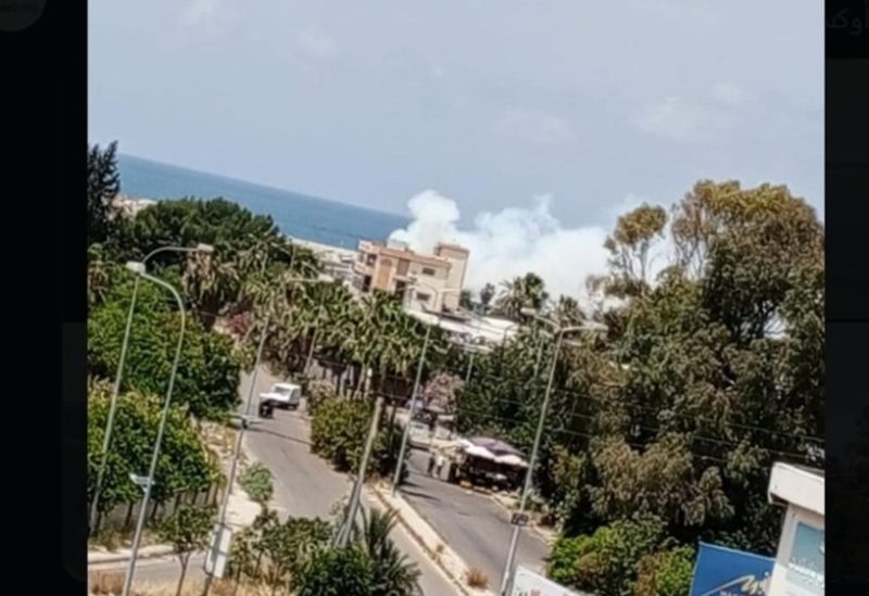 صورة من موقع الانفجار بالمعمل بصيدا