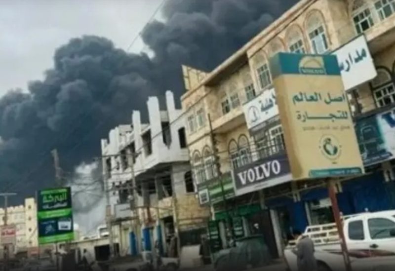 مشاهد من الغارات الإسرائيلية على اليمن