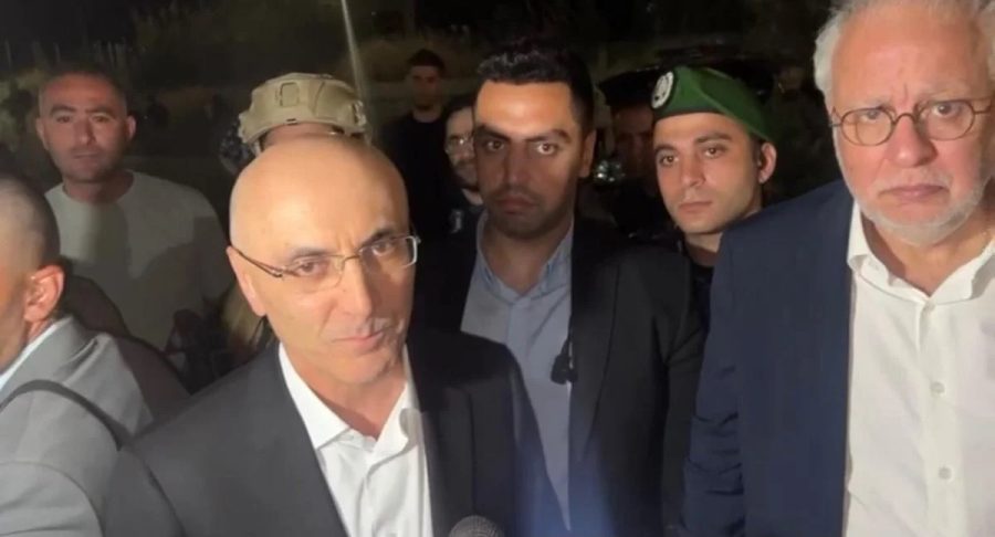 وزيرا الداخلية أحمد الحجار والعدل عادل نصار في سرايا طرابلس