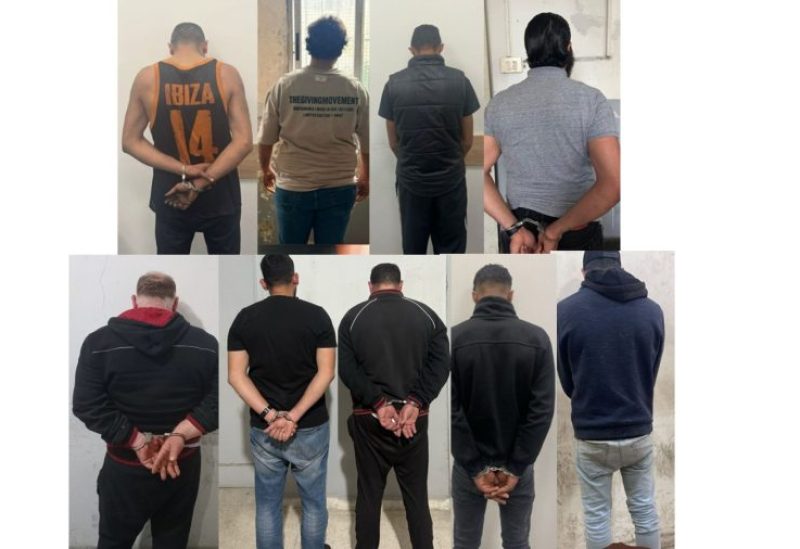 مطلوبون أوقفتهم قوى الأمن في محافظة الشمال