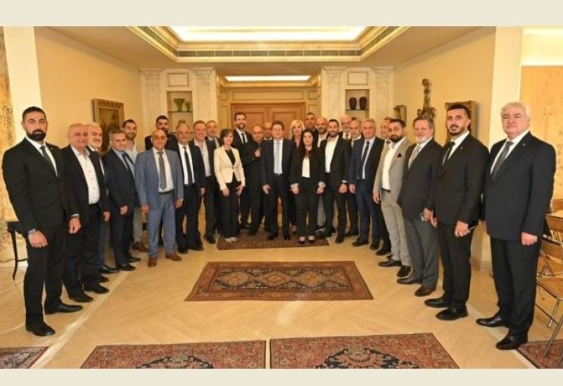 النائب ابراهيم كنعان يستقبل لأعضاء المجلس البلدي والاختياري الجديد في البوشرية السد