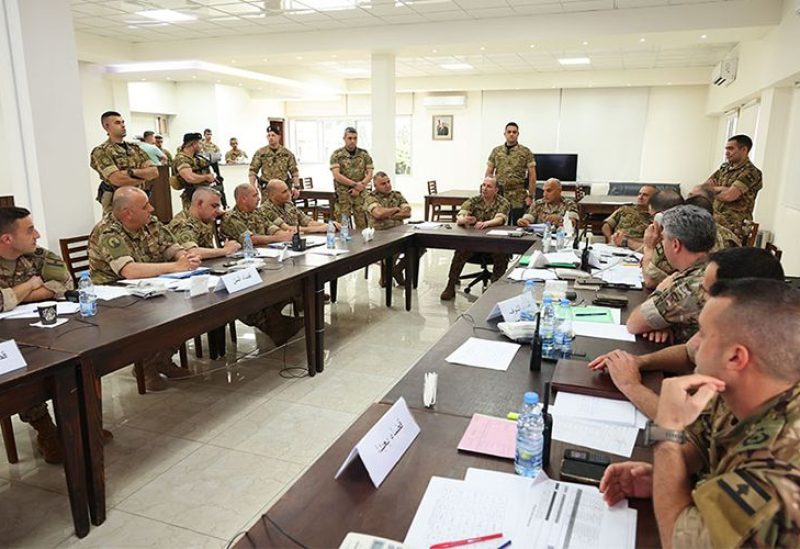 قائد الجيش العماد رودولف هيكل غرفة عمليات منطقة جبل لبنان